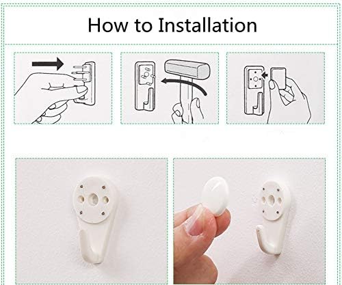 Concrete Wall Hanging Hooks Kit - 36 Pack Multi-Function Utility Hooks for Home Office and Decor