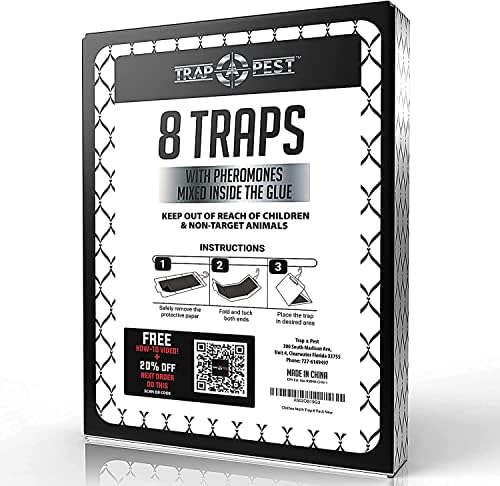 Clothing Moth Traps 8 Pack Pheromone Non-Toxic Sticky Trap for Closets