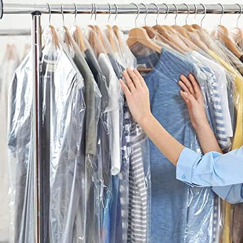 BEISHIDA 20PCS 47 Inch Clear Plastic Garment Bags