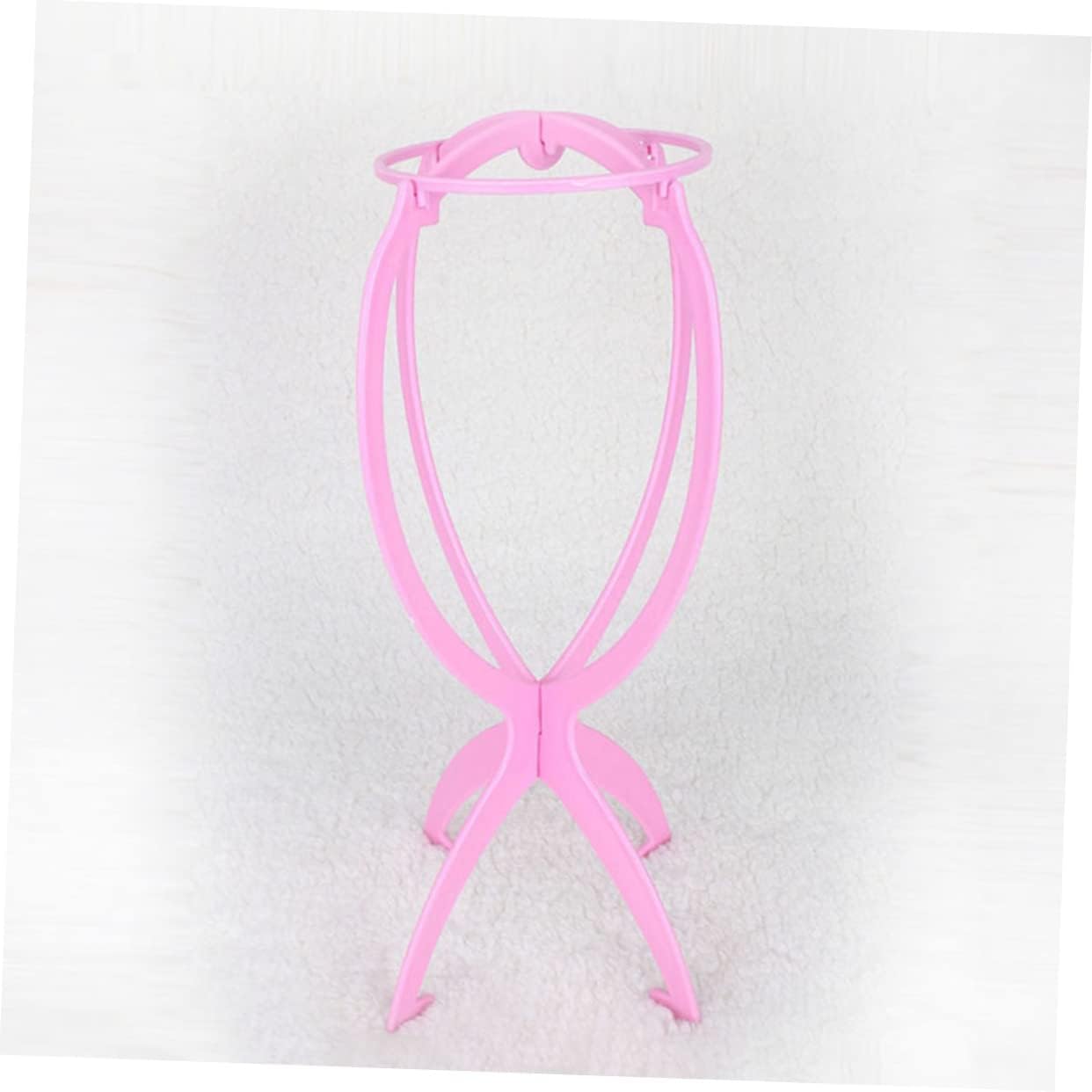 6pcs Durable Wig Stand Holder for Wigs and Hats Collapsible Hair Display Support