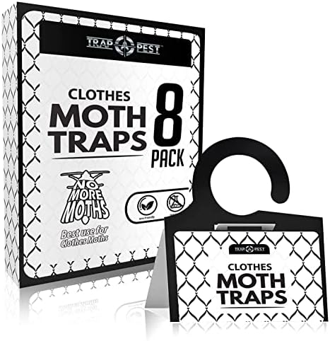 Clothing Moth Traps 8 Pack Pheromone Non-Toxic Sticky Trap for Closets