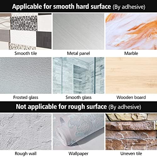 Poeland Floating Shelf Wall Mounted Non Drilling Adhesive 8pcs Bathroom Organizer