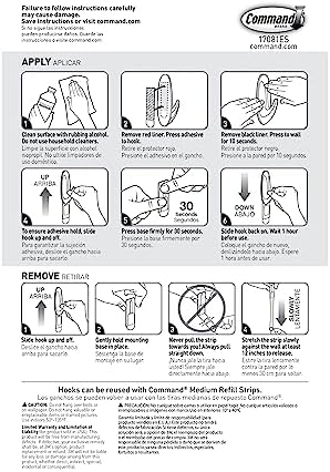 Command Medium Designer Hooks 2 Hooks 4 Strips