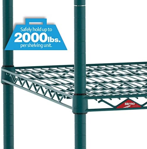 METRO Super Erecta 4 Tier Industrial Wire Shelving Unit with 2000 lbs Capacity