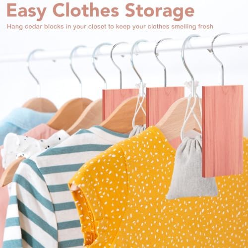 Needbrock 40 Pack Cedar Blocks for Clothes Storage