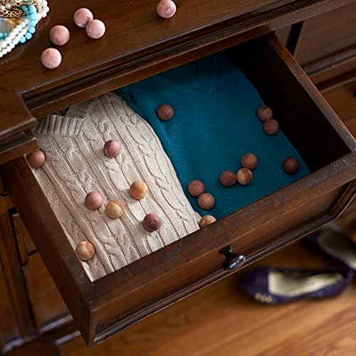CedarFresh Red Cedar Wood Balls 48-Pack for Closets