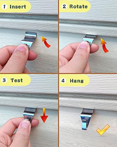 NACETURE Vinyl Siding Hooks 30 Pack Heavy Duty