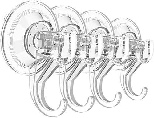 EAMOMORK Heavy Duty Suction Cup Hooks 4 Pack