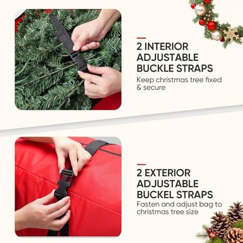 BALEINE Premium Wreath Container with 75ft Storage Bag