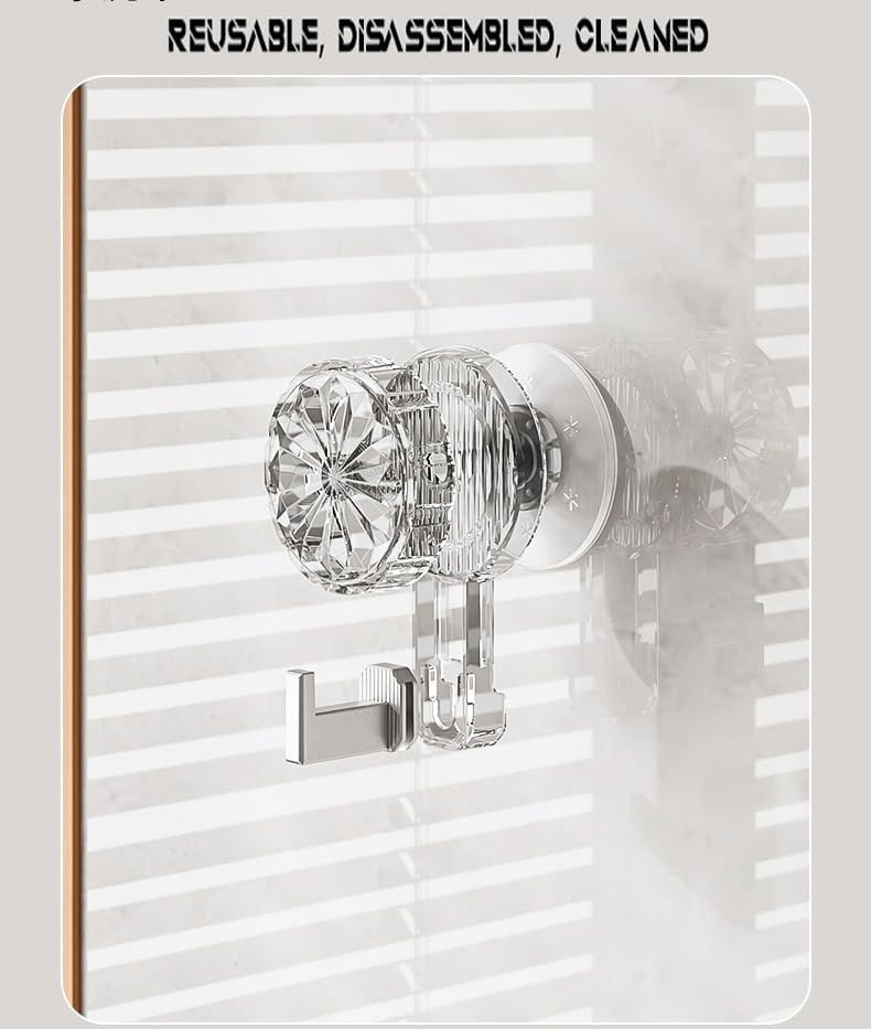 3 Pack Vacuum Rotation Suction Cup Hook 44 LB Heavy Duty Wreath Holder for Window Glass Doors Tiles Welcome Sign