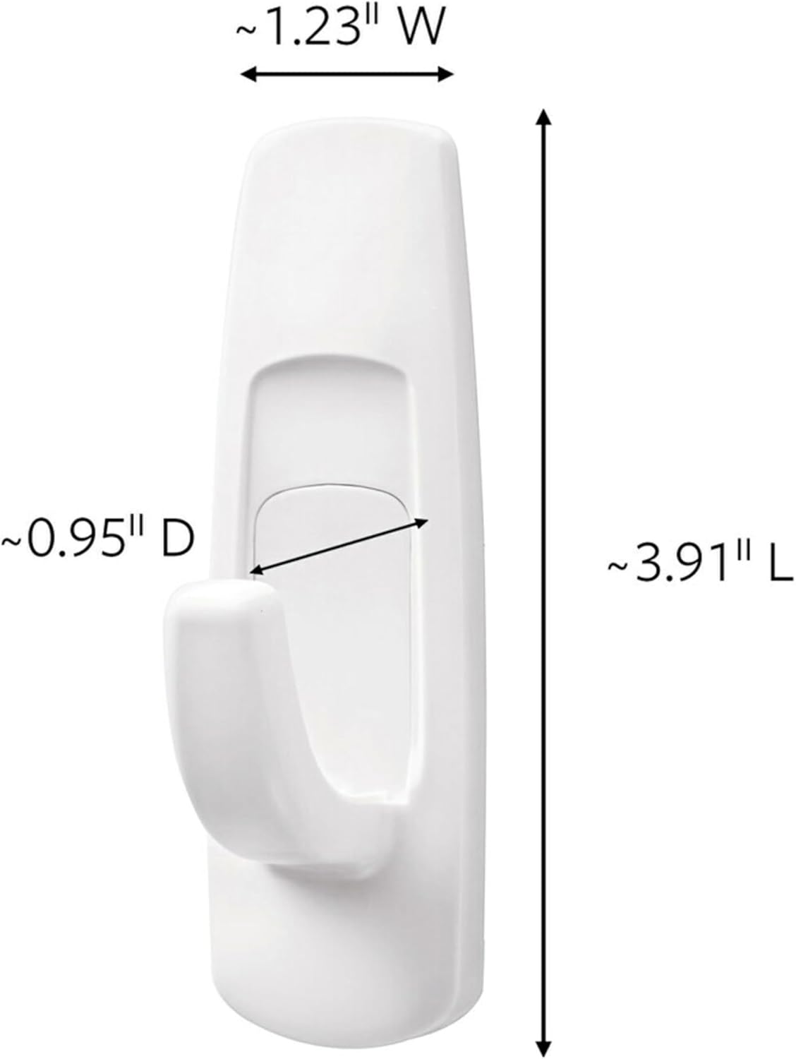 Command Large Utility Hook Mega Pack White 14-Pack