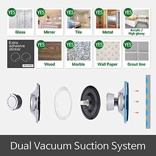 Bath Beyond Suction Cup Hooks 2Pack - Heavy Duty Vacuum Hooks for Kitchen and Bathroom