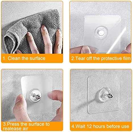Muuruu Wall Hangers Without Nails 14-Pack Heavy Duty Adhesive Hooks