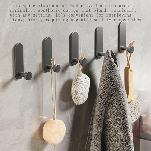 No-Drill Wall Hooks Heavy Duty 33LB 2 Pack