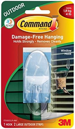 Command Outdoor Large Window Hooks 4-Pack
