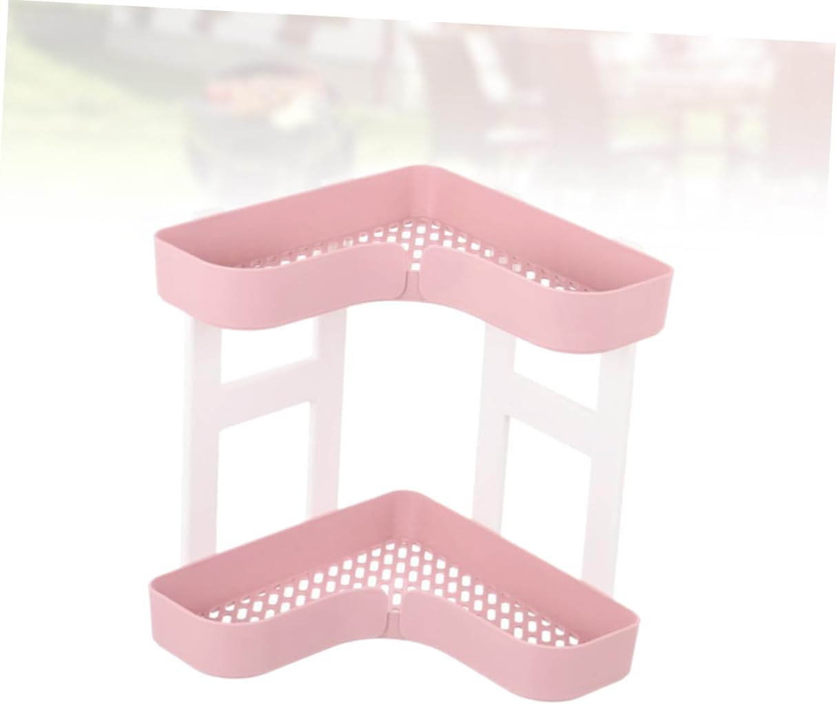 Mobestech Double Layer Bathroom Organizer Plastic Rack