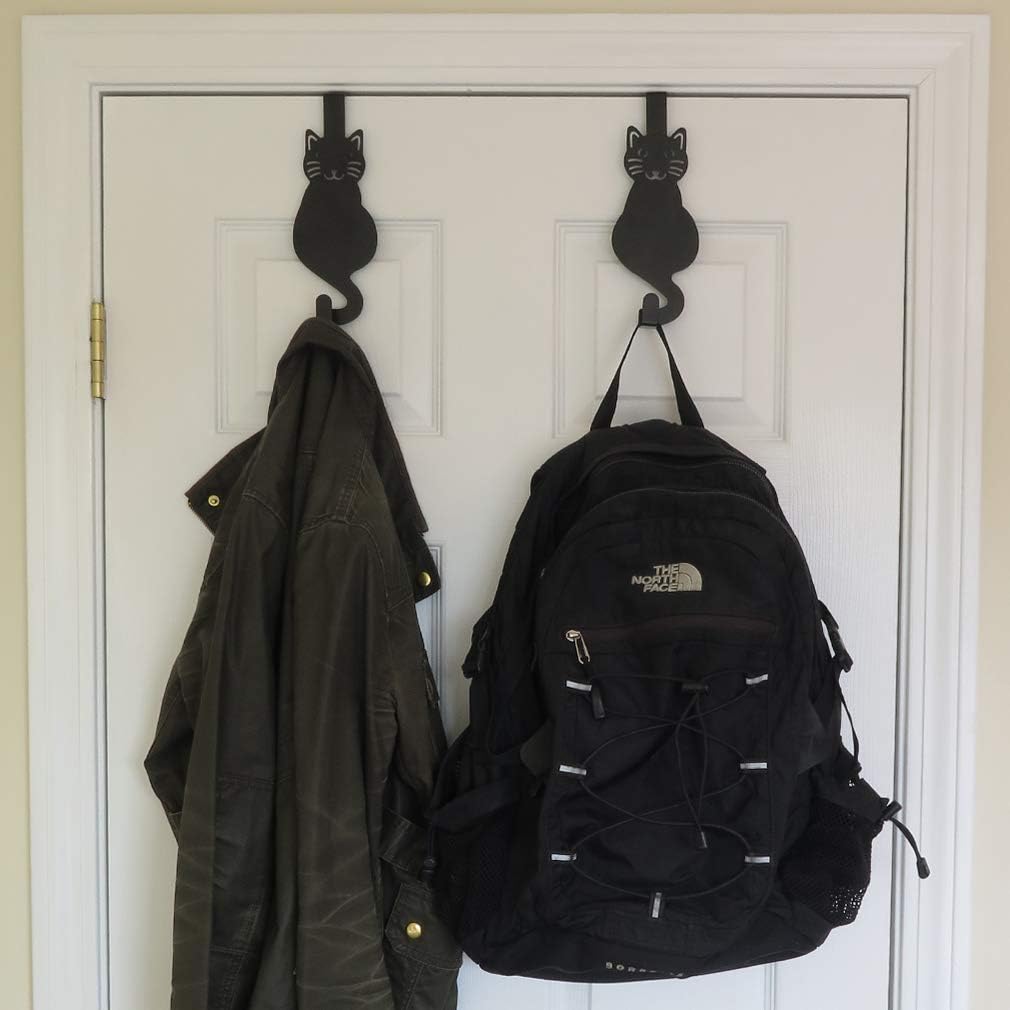 Evelots Over The Door Cat Hooks 2 Pack