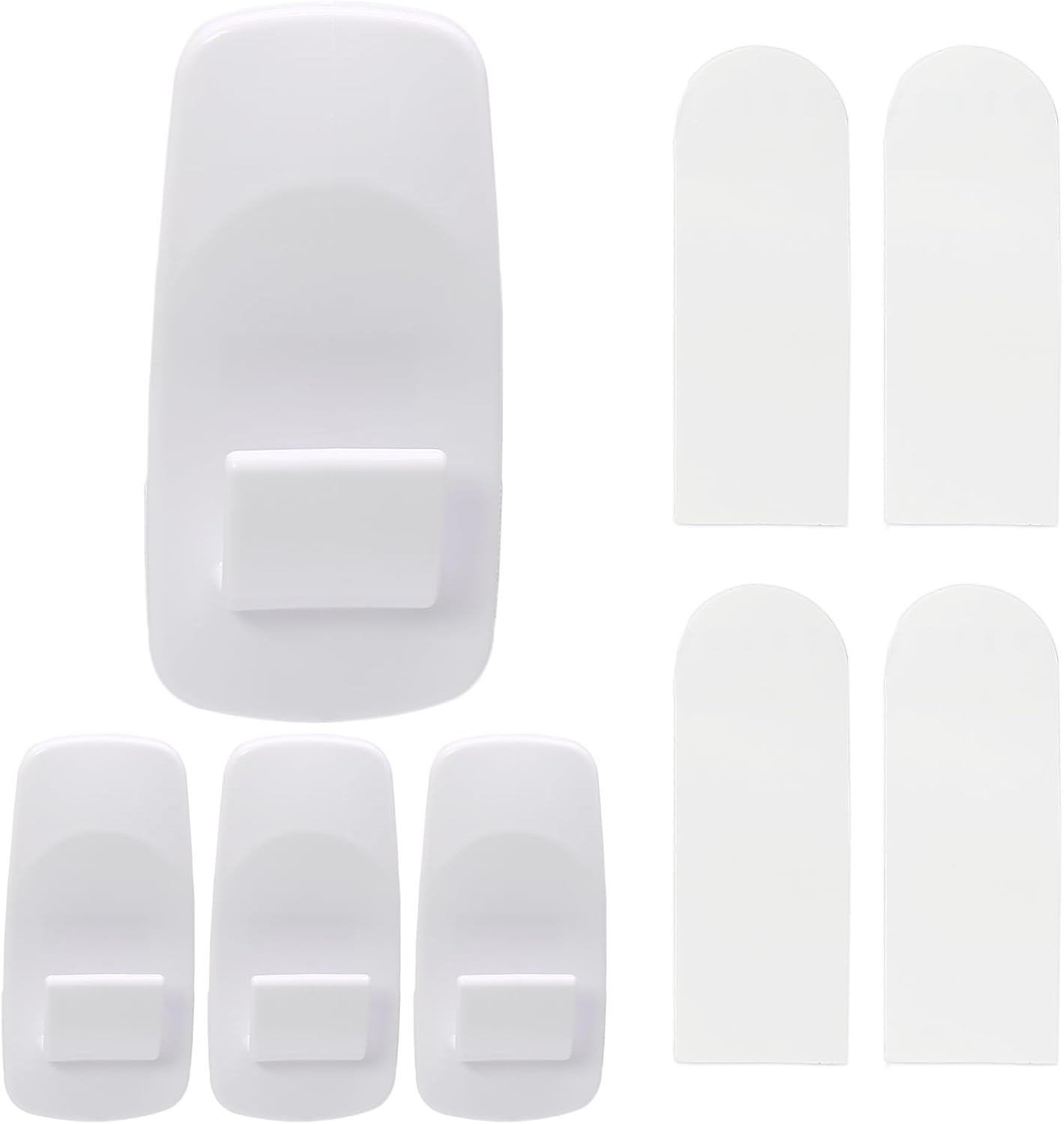 4 Pack Jumbo Utility Hooks with 12 Adhesive Strips