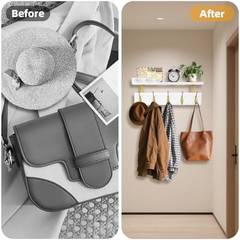 Lampaggio Wall Mounted Coat Rack with Shelf