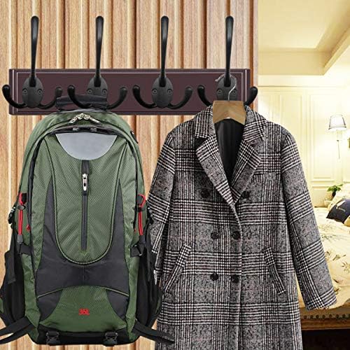 IBosins 6 Pack Heavy Duty Coat Hooks with 24 Screws