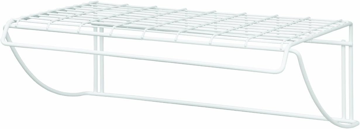 ClosetMaid 18 Inch Wide Laundry Utility Hanger Shelf White