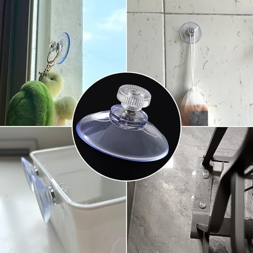 6pcs Clear Suction Cup Glass Pads for Window Decor