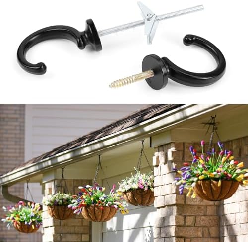 Yuntop 2PCS Ceiling Hooks for Hanging Plants and Decorations