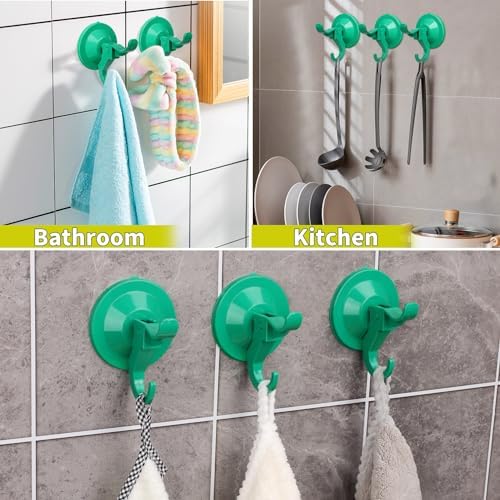 Antimbee Suction Cup Hooks 10 Pack Green