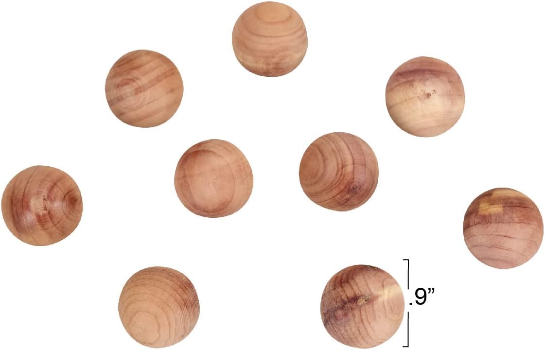 CedarFresh Red Cedar Wood Balls 48-Pack for Closets