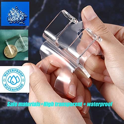 Clear Adhesive Hooks 4pcs Shower Wall Razor Holder