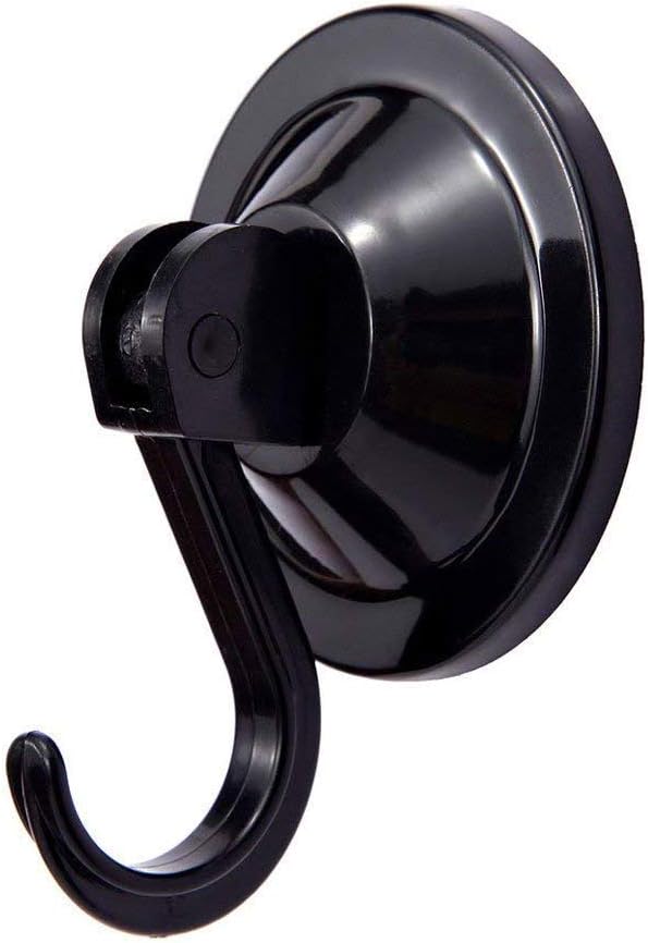 Suction Cup Hooks 20 lb Capacity Set of 4 Black