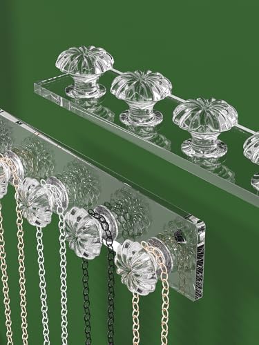 Adugay Wall Mounted Necklace Organizer Holder with 12 Hooks