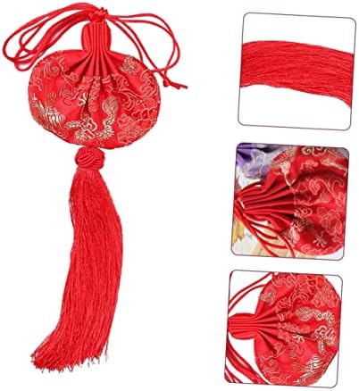 IMIKEYA Decorative Sachet Holder Bag Portable High Grade Chinlon Pouch for Chinese Festivals Holidays Weddings Birthdays