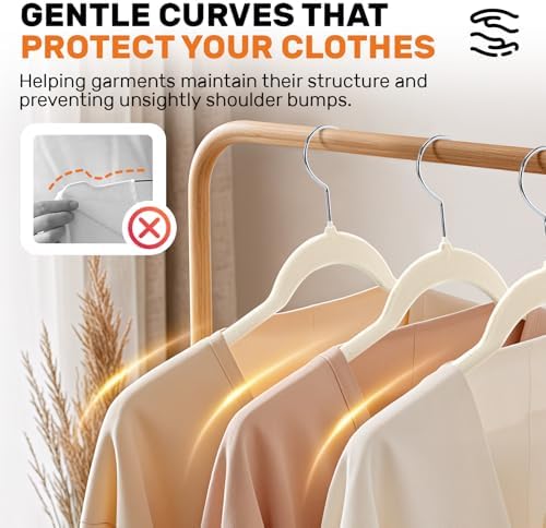 30 Pack Premium Velvet Shirt Hangers with Swivel Hook and Non-Slip Surface