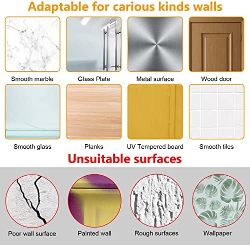 Muuruu Wall Hangers Without Nails 14-Pack Heavy Duty Adhesive Hooks