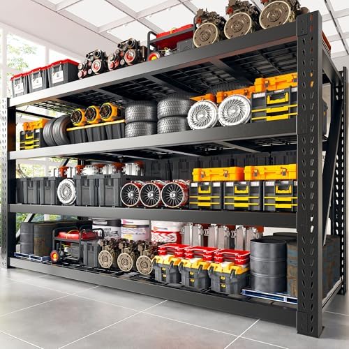 Bepatio 8000LBS Heavy Duty 4 Tier Garage Shelving