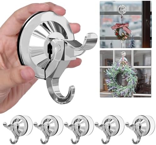 Antimbee Suction Hooks 5 Pack Reusable Hangers
