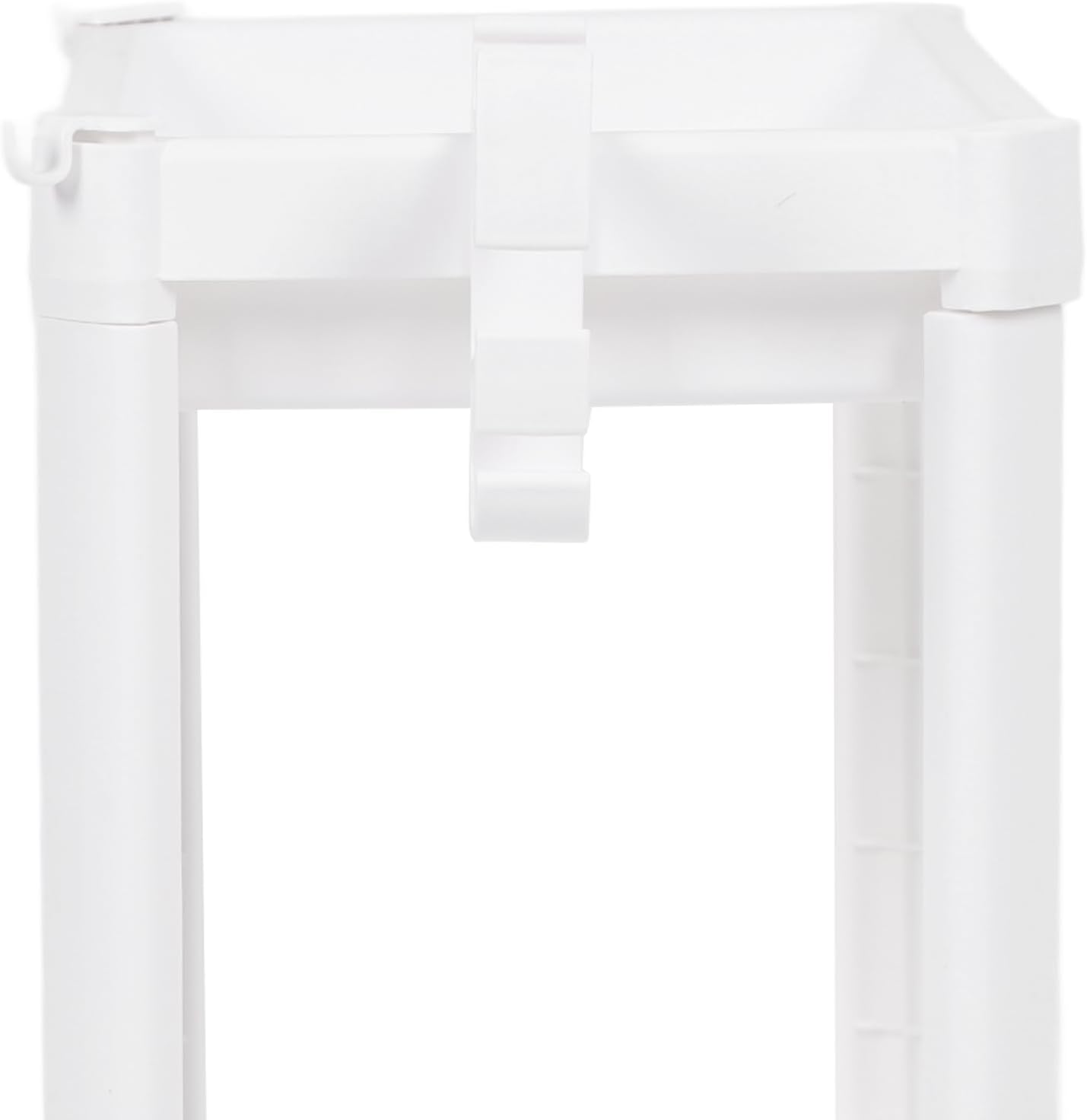 Bathroom Shelf Shower Storage Rack Toilet Organizer Plastic Freestanding White Shelf