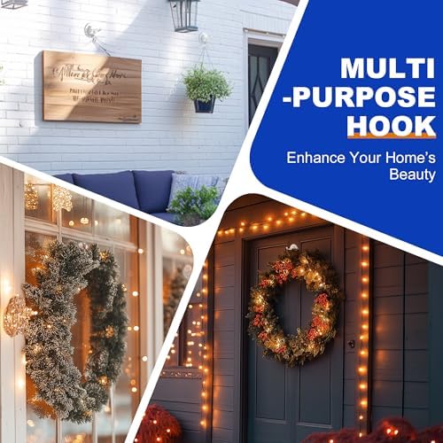 Artressel Suction Cup Hooks 5 Pack Heavy Duty Clear Shower Hook for Bathroom Wall Towel Tile Kitchen Glass Door Window