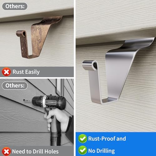 Vinyl Siding Hooks 10 Pack Heavy Duty Hangers