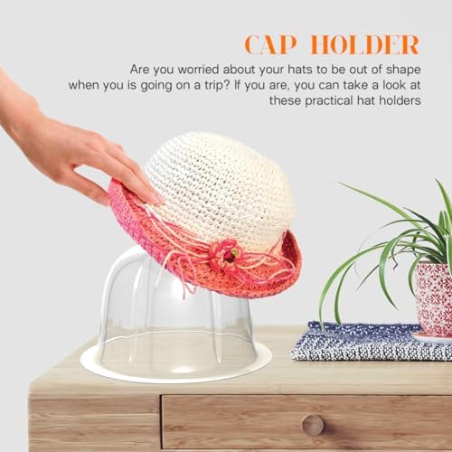 GALPADA 8pcs Hat Stand Display Rack for Hats Wigs Helmets and Caps