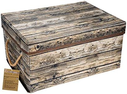 Livememory Lidded Storage Box with Handles and Lids
