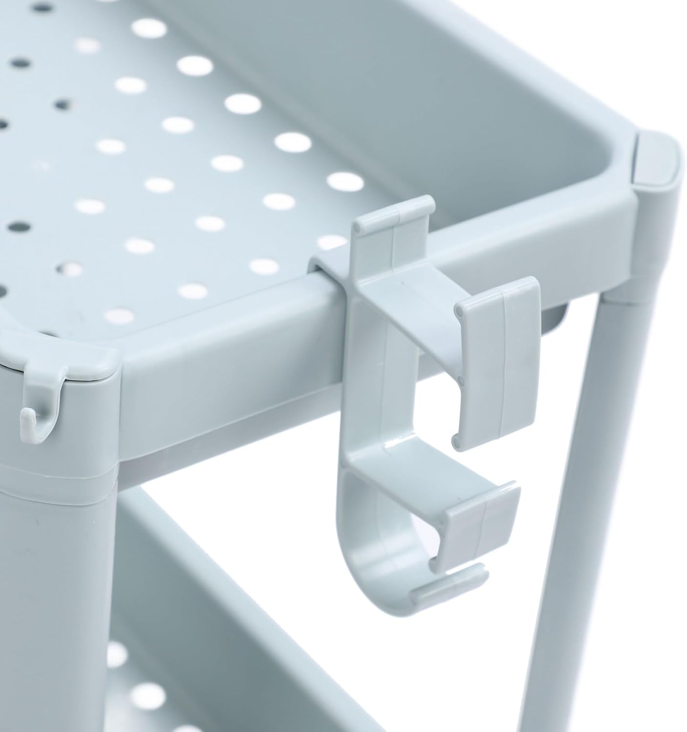 Bathroom Floor Storage Shelf 4 Tier With Wheels