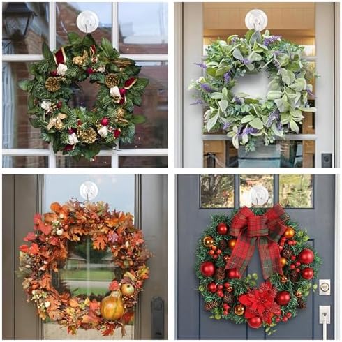 KORCCI Suction Cup Hooks 12 Pack - 10LB Load Clear Medium No Trace Reusable Stainless Steel