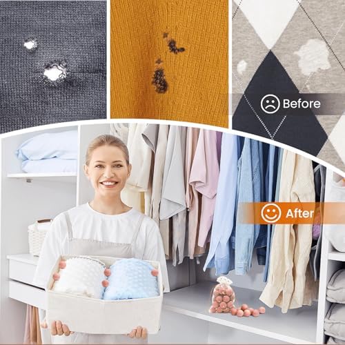 Homode Cedar Blocks for Clothes Storage 50 Pcs