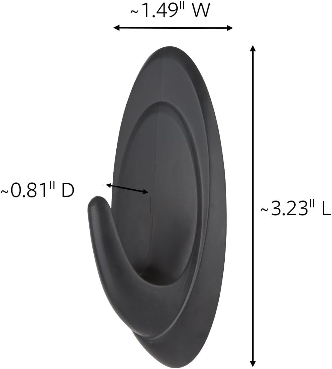 Command Outdoor Terrace Hooks 2 Hooks 4 Strips 3 lb Weight Capacity