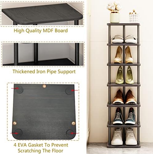 SORCEDAS 7 Tier Vertical Shoe Rack Organizer