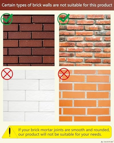 NACETURE Adjustable Brick Wall Clips 4 Pack