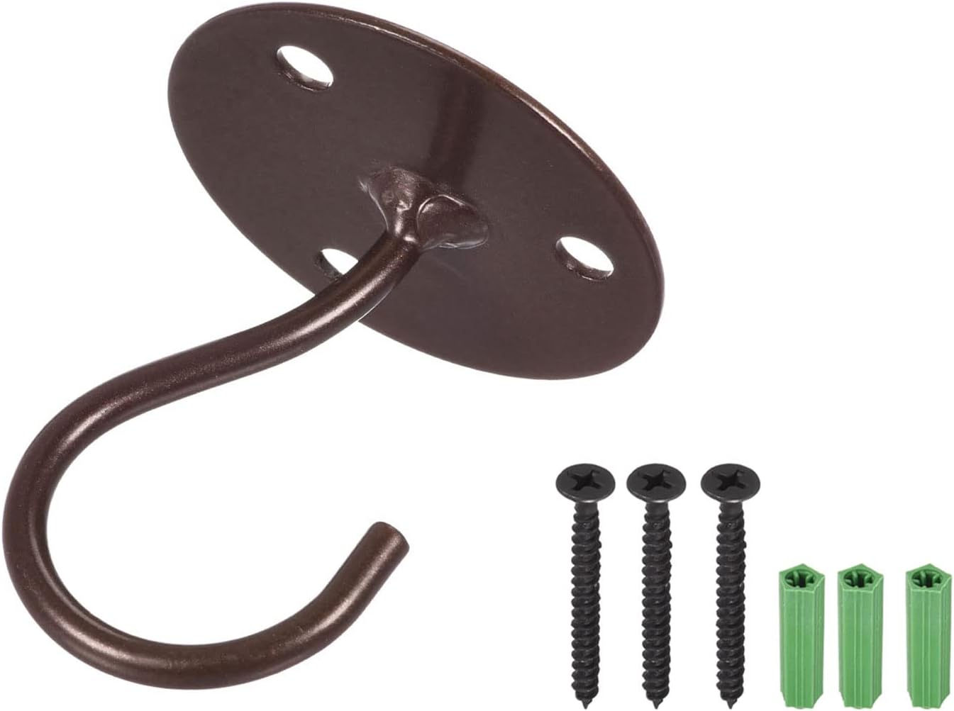 YOKIVE 2 Pcs Heavy Duty Ceiling Hook with Round Plate for Plants and Decorations