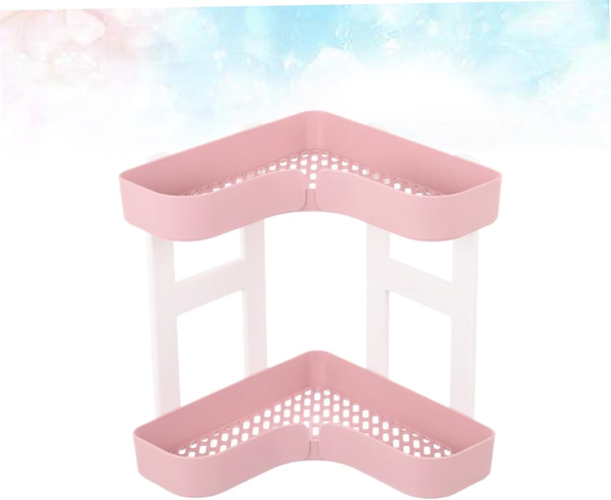 Mobestech Double Layer Bathroom Organizer Plastic Rack